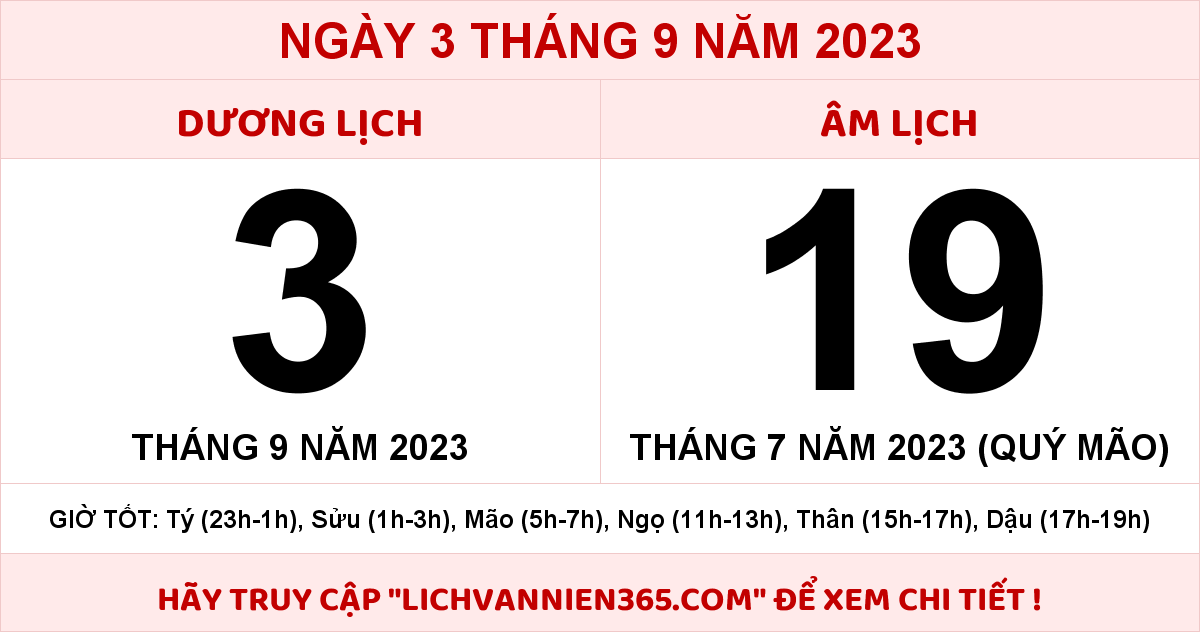 Lịch Âm Hôm Nay - Lịch Âm Dương 2023 – Lịch Vạn Niên 365