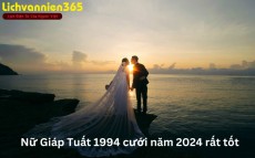 Nữ 1994 cưới năm 2024 được không