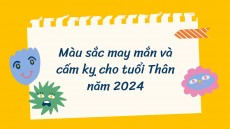 Màu sắc may mắn và cấm kỵ cho tuổi Thân năm 2024