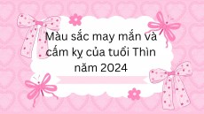 Màu sắc may mắn và cấm kỵ cho người tuổi Thìn trong năm 2024