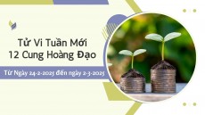 Tử Vi Tuần Mới 12 Cung Hoàng Đạo Từ Ngày 24-2-2025 đến ngày 2-3-2025 