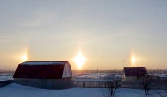 Ba mặt trời xuất hiện cùng lúc ở Nga – Chuyện lạ.