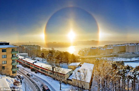Ba mặt trời xuất hiện cùng lúc ở Nga – Chuyện lạ có thật.