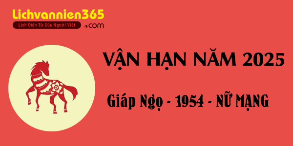 Xem vận hạn năm 2025 cho người tuổi Giáp Ngọ 1954, nữ mạng