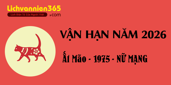 Xem vận hạn năm 2026 cho người tuổi Ất Mão 1975, nữ mạng