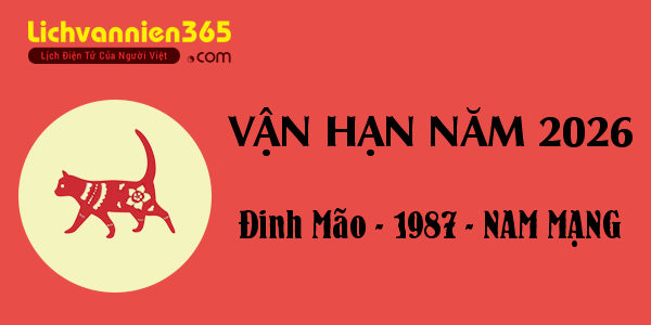 Xem vận hạn năm 2026 cho người tuổi Đinh Mão 1987, nam mạng